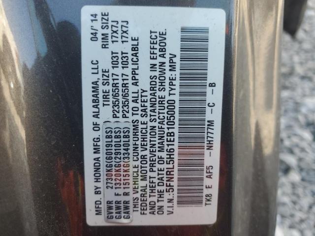 Photo 14 from auction – 2014 HONDA ODYSSEY EX with VIN 5FNRL5H61EB105000