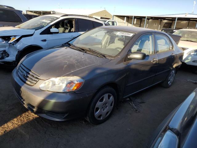 TOYOTA COROLLA CE 2003 with VIN 2T1BR32E43C011697 - Photo from auction