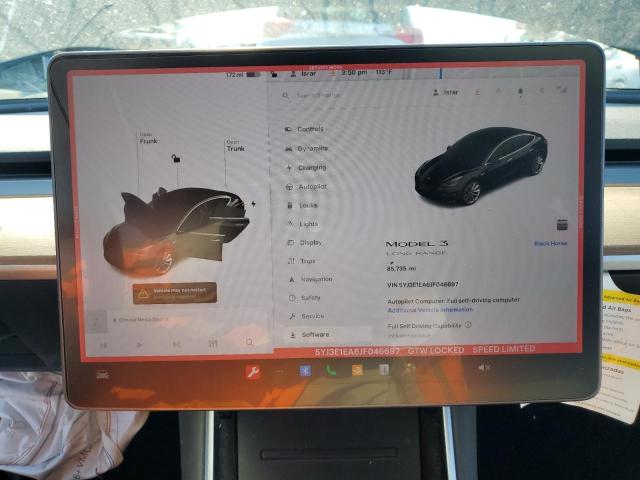 Photo 9 from auction – 2018 TESLA MODEL 3 with VIN 5YJ3E1EA6JF046697