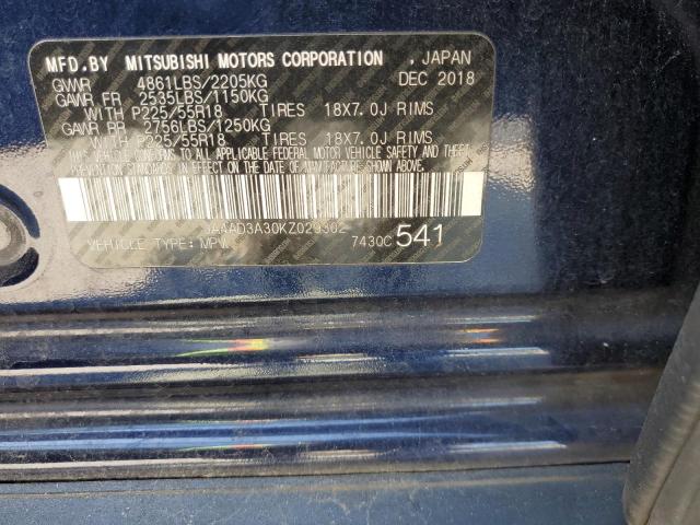 Photo 14 from auction – 2019 MITSUBISHI OUTLANDER with VIN JA4AD3A30KZ029302