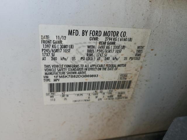 Photo 14 from auction – 2013 FORD EXPLORER with VIN 1FM5K7B82DGB69893
