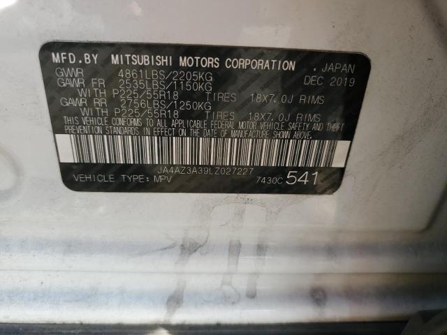 Photo 14 from auction – 2020 MITSUBISHI OUTLANDER with VIN JA4AZ3A39LZ027227