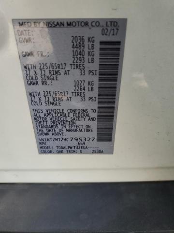 Photo 14 from auction – 2017 NISSAN ROGUE S with VIN 5N1AT2MT2HC795327