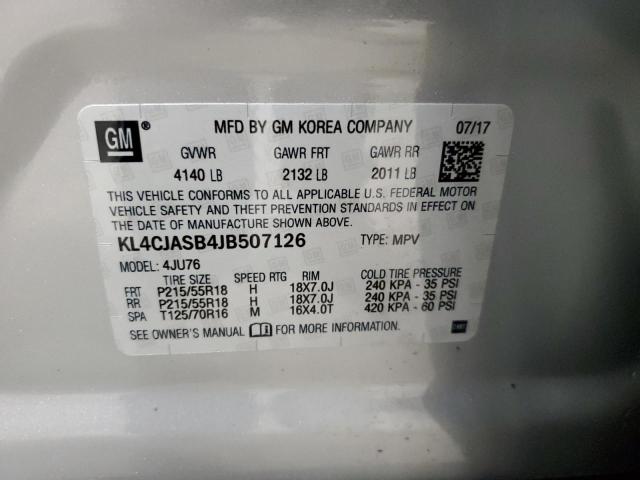 Photo 14 from auction – 2018 BUICK ENCORE PRE with VIN KL4CJASB4JB507126
