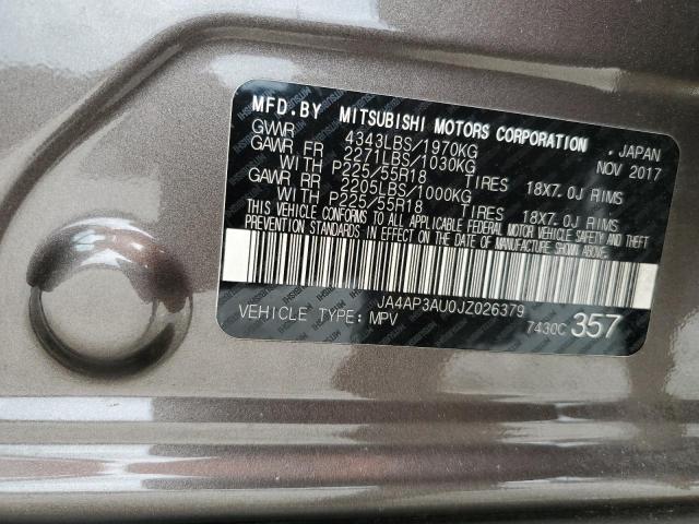 Photo 14 from auction – 2018 MITSUBISHI OUTLANDER with VIN JA4AP3AU0JZ026379
