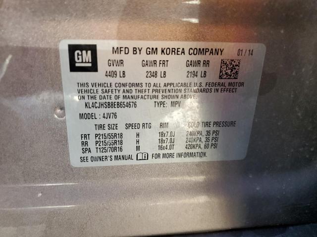 Photo 14 from auction – 2014 BUICK ENCORE PRE with VIN KL4CJHSB8EB654676