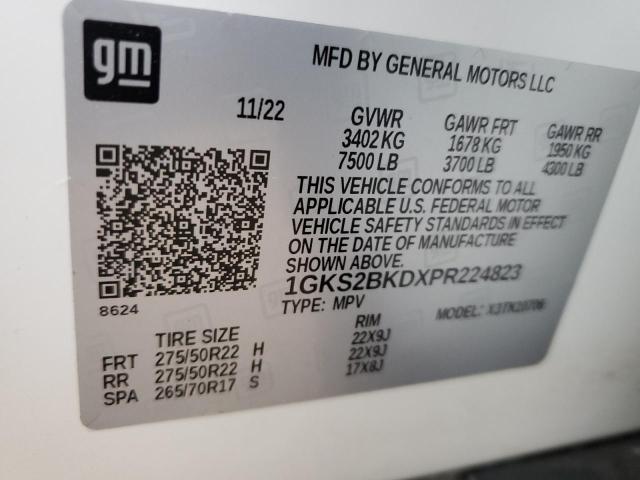 Photo 14 from auction – 2023 GMC YUKON SLT with VIN 1GKS2BKDXPR224823