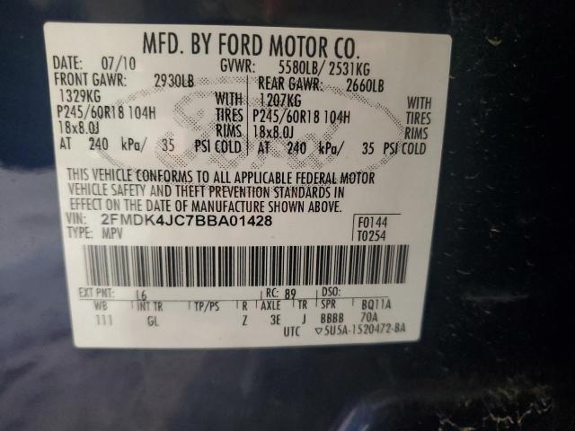Photo 14 from auction – 2011 FORD EDGE SEL with VIN 2FMDK4JC7BBA01428