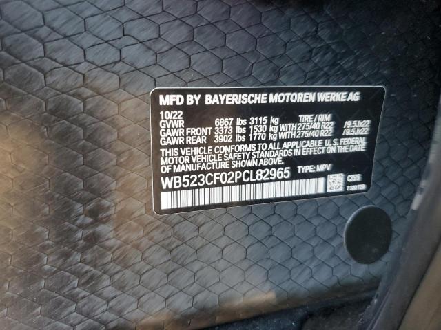 Photo 14 from auction – 2023 BMW IX XDRIVE5 with VIN WB523CF02PCL82965