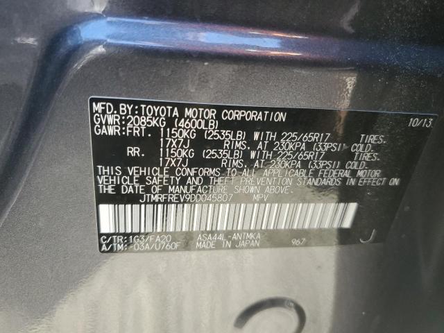 Photo 14 from auction – 2013 TOYOTA RAV4 XLE with VIN JTMRFREV9DD045807