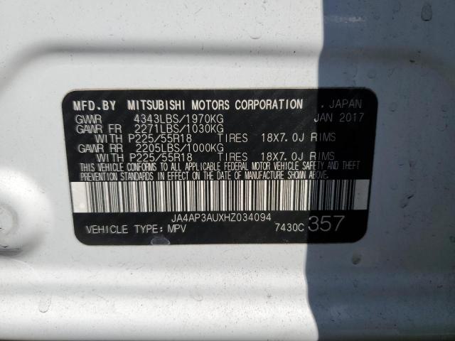 Photo 14 from auction – 2017 MITSUBISHI OUTLANDER with VIN JA4AP3AUXHZ034094