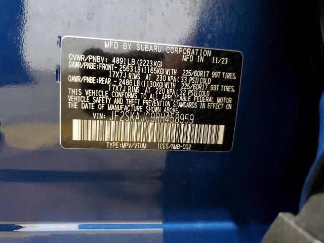 Photo 14 from auction – 2024 SUBARU FORESTER W with VIN JF2SKAJC9RH458959