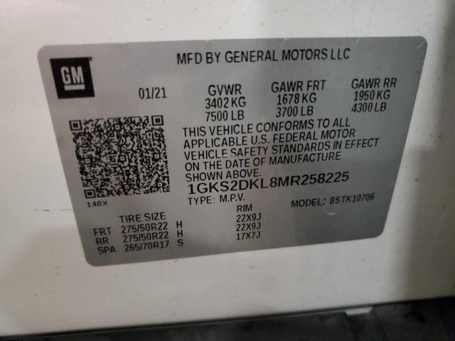 Photo 14 from auction – 2021 GMC YUKON DENA with VIN 1GKS2DKL8MR258225