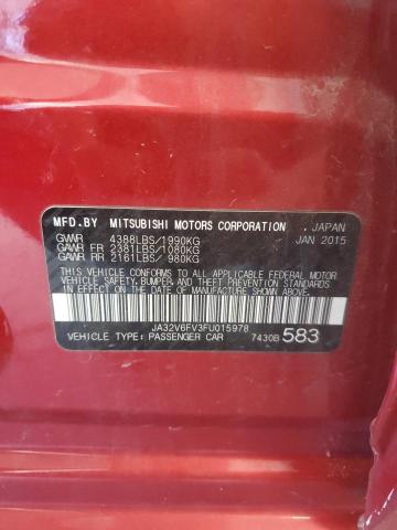 Photo 14 from auction – 2015 MITSUBISHI LANCER RAL with VIN JA32V6FV3FU015978