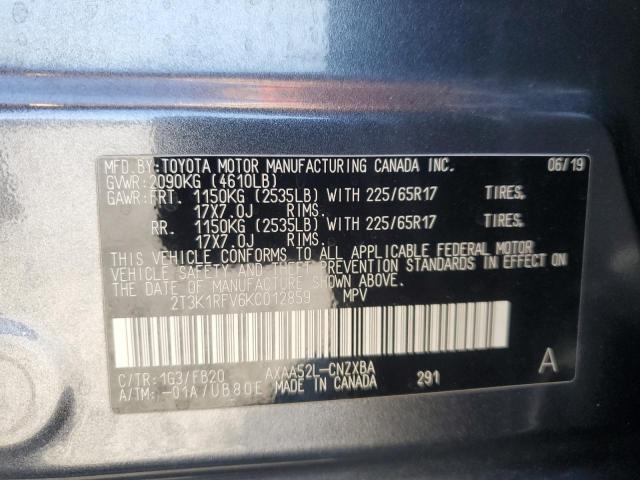 Photo 14 from auction – 2019 TOYOTA RAV4 LE with VIN 2T3K1RFV6KC012859