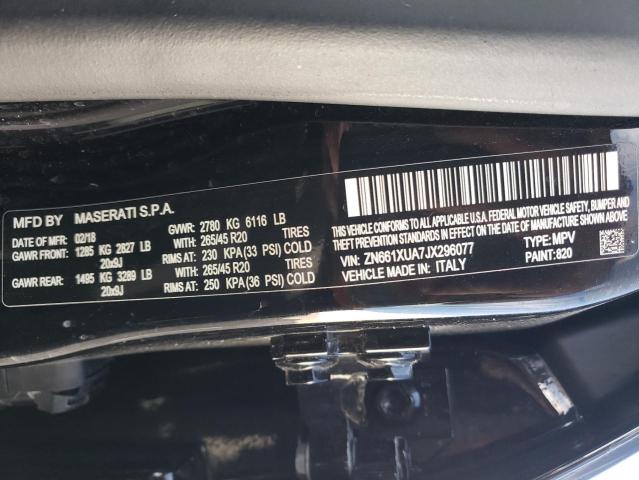 Photo 14 from auction – 2018 MASERATI LEVANTE with VIN ZN661XUA7JX296077