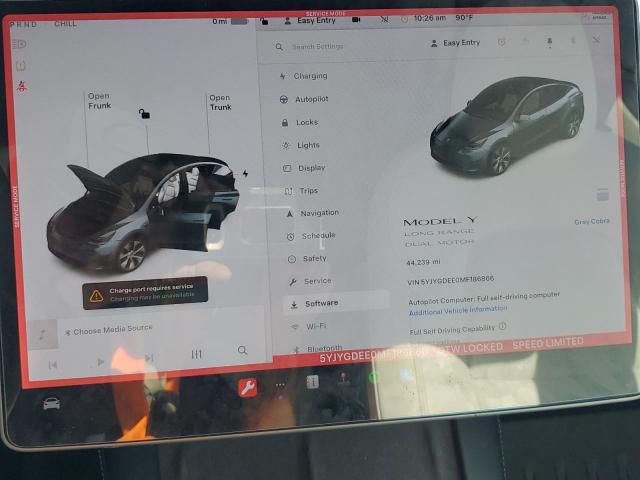 Photo 9 from auction – 2021 TESLA MODEL Y with VIN 5YJYGDEE0MF186866