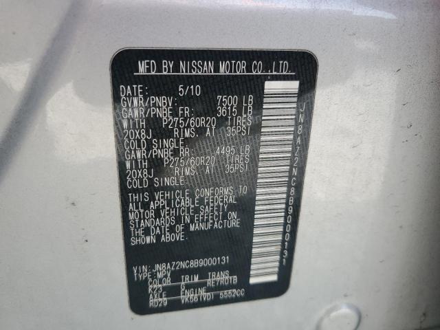 Photo 14 from auction – 2011 INFINITI QX56 with VIN JN8AZ2NC8B9000131