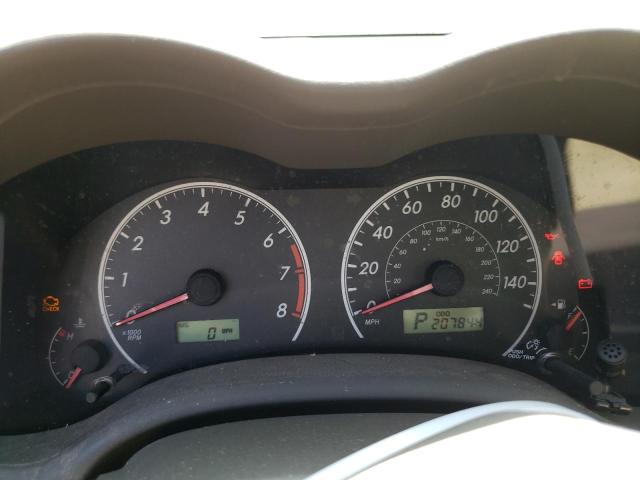 Photo 9 from auction – 2009 TOYOTA COROLLA BA with VIN 2T1BU40E79C014870