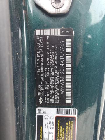 Photo 14 from auction – 2010 MINI COOPER with VIN WMWMF3C54ATU77665