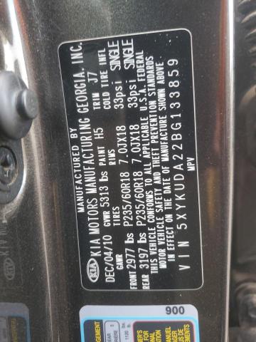 Photo 14 from auction – 2011 KIA SORENTO EX with VIN 5XYKUDA22BG133859