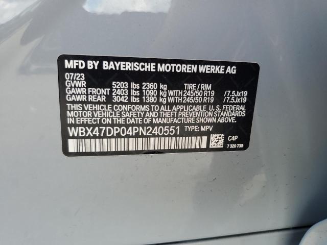 Photo 14 from auction – 2023 BMW X3 SDRIVE3 with VIN WBX47DP04PN240551