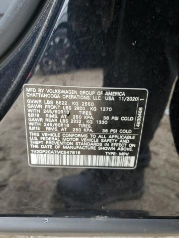 Photo 14 from auction – 2021 VOLKSWAGEN ATLAS SE with VIN 1V2DP2CA7MC547816