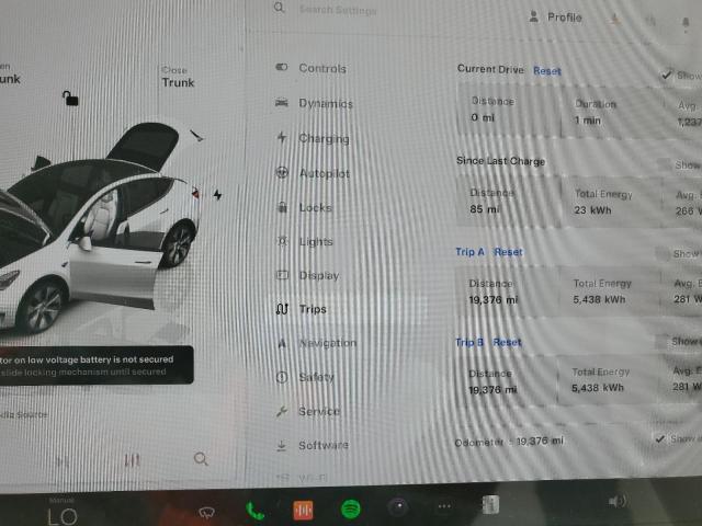 Photo 9 from auction – 2023 TESLA MODEL Y with VIN 7SAYGDEE7PF871647