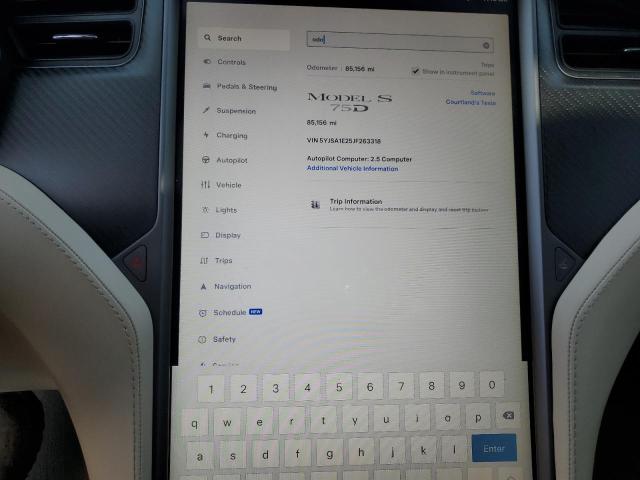 Photo 9 from auction – 2018 TESLA MODEL S with VIN 5YJSA1E25JF263318