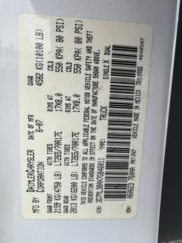 Photo 10 from auction – 2007 DODGE RAM 3500 S with VIN 3D7ML38AX7G846011