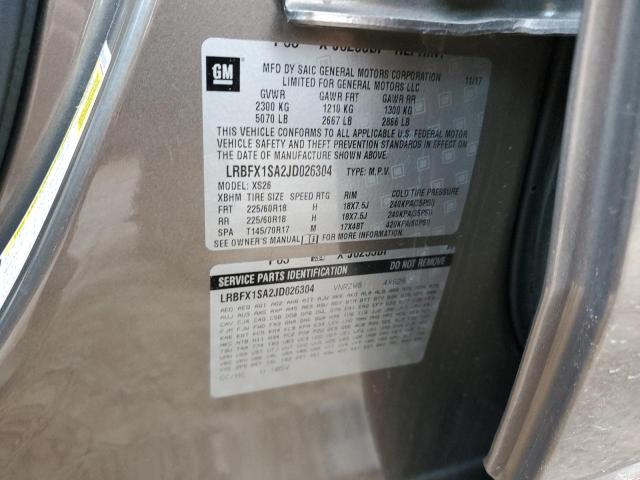Photo 14 from auction – 2018 BUICK ENVISION E with VIN LRBFX1SA2JD026304