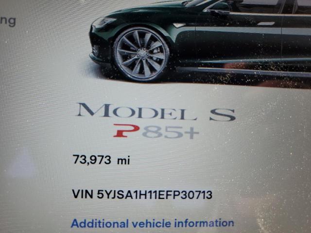 Photo 9 from auction – 2014 TESLA MODEL S with VIN 5YJSA1H11EFP30713