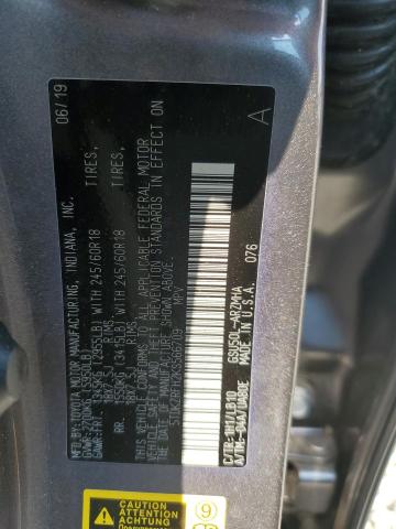 Photo 14 from auction – 2019 TOYOTA HIGHLANDER with VIN 5TDKZRFH2KS566709