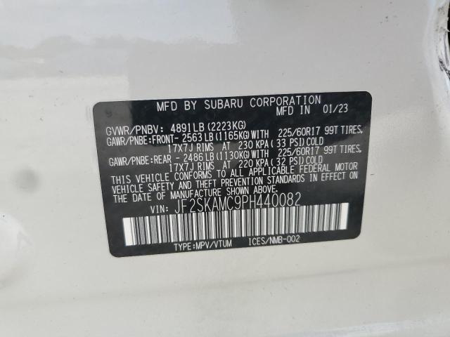 Photo 14 from auction – 2023 SUBARU FORESTER W with VIN JF2SKAMC9PH440082