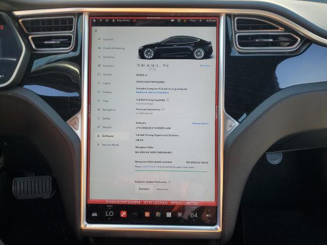 Photo 9 from auction – 2017 TESLA MODEL S with VIN 5YJSA1E11HF202954