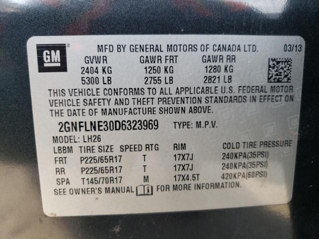 Photo 14 from auction – 2013 CHEVROLET EQUINOX LT with VIN 2GNFLNE30D6323969