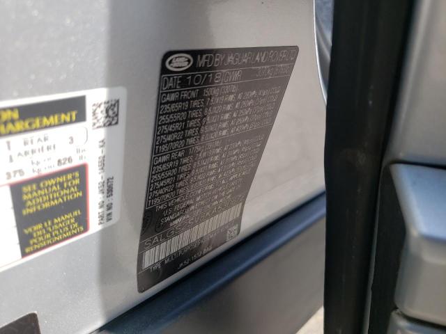 Photo 14 from auction – 2019 LAND ROVER RANGE ROVE with VIN SALGS2SV8KA530672