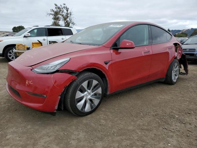 TESLA MODEL Y 2022 with VIN 7SAYGAEE4NF570653 - Photo from auction
