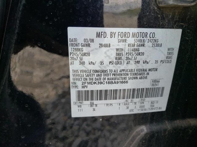 Photo 14 from auction – 2008 FORD EDGE LIMIT with VIN 2FMDK39C18BA91666