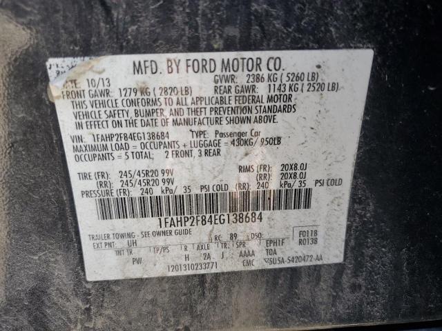 Photo 14 from auction – 2014 FORD TAURUS with VIN 1FAHP2F84EG138684