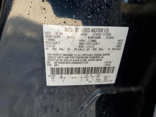 Photo 14 from auction – 2008 FORD EDGE SE with VIN 2FMDK36CX8BA61733