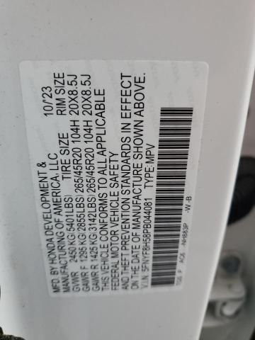 Photo 14 from auction – 2023 HONDA PASSPORT E with VIN 5FNYF8H58PB044081