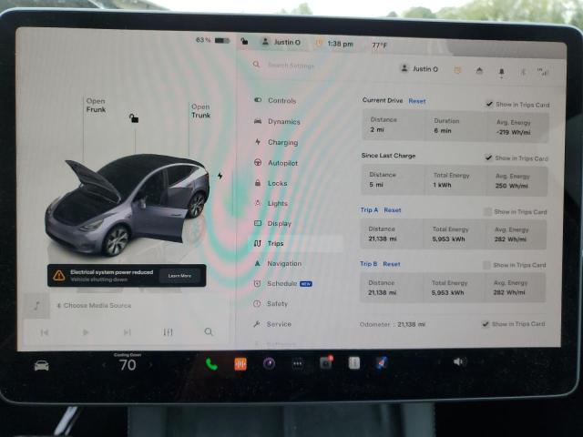 Photo 9 from auction – 2023 TESLA MODEL Y with VIN 7SAYGDEE5PF861473