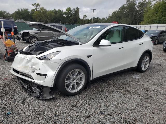 TESLA MODEL Y 2021 with VIN 5YJYGAEE4MF250857 - Photo from auction