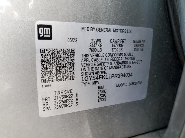 Photo 14 from auction – 2023 CADILLAC ESCALADE S with VIN 1GYS4FKL1PR394034
