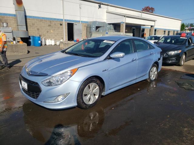 HYUNDAI SONATA HYB 2015 with VIN KMHEC4A44FA119691 - Photo from auction