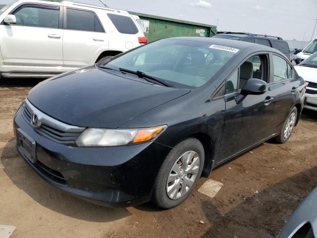 HONDA CIVIC LX 2012 with VIN 19XFB2F5XCE075593 - Photo from auction