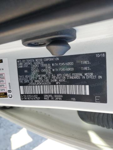 Photo 14 from auction – 2019 TOYOTA 4RUNNER SR with VIN JTEBU5JR3K5636226