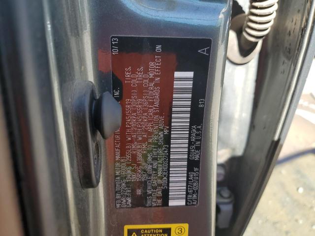 Photo 14 from auction – 2013 TOYOTA HIGHLANDER with VIN 5TDDK3EH0DS270473