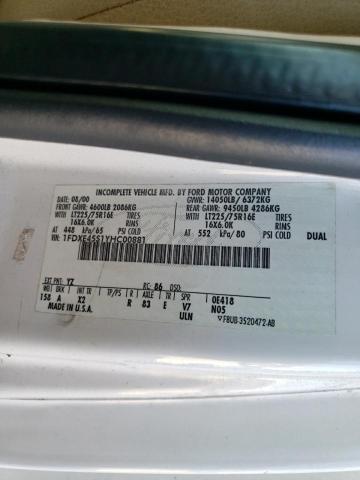 Photo 10 from auction – 2000 FORD ECONOLINE with VIN 1FDXE45S1YHC00881